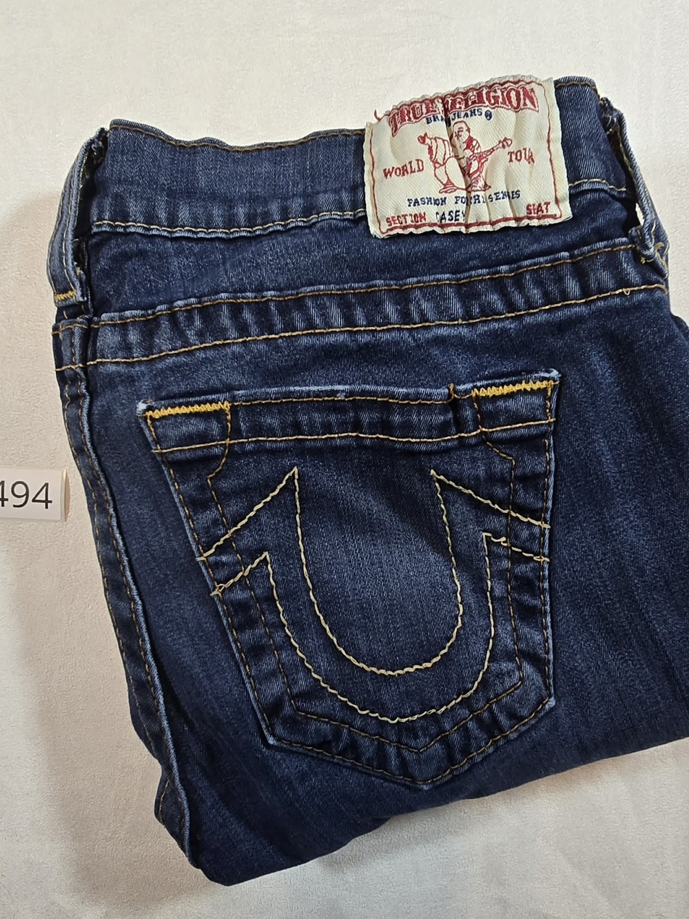 ​True Religion Casey Low Rise Skinny Jeans Dark Wash Size 29 Made in USA